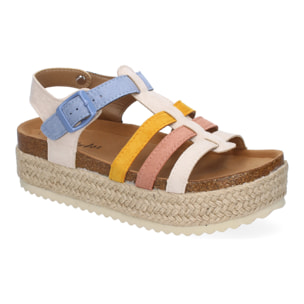 Sandalias con Plataforma de Yute para Mujer, Comodas y Elegantes, Diseño Moderno