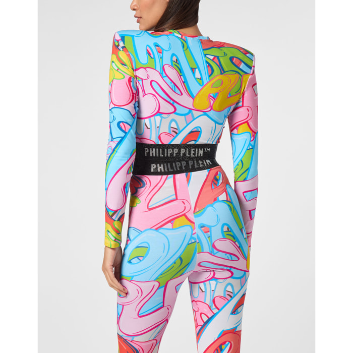 PHILIPP PLEIN T-Shirt Round Neck BOMBING GRAFFITI