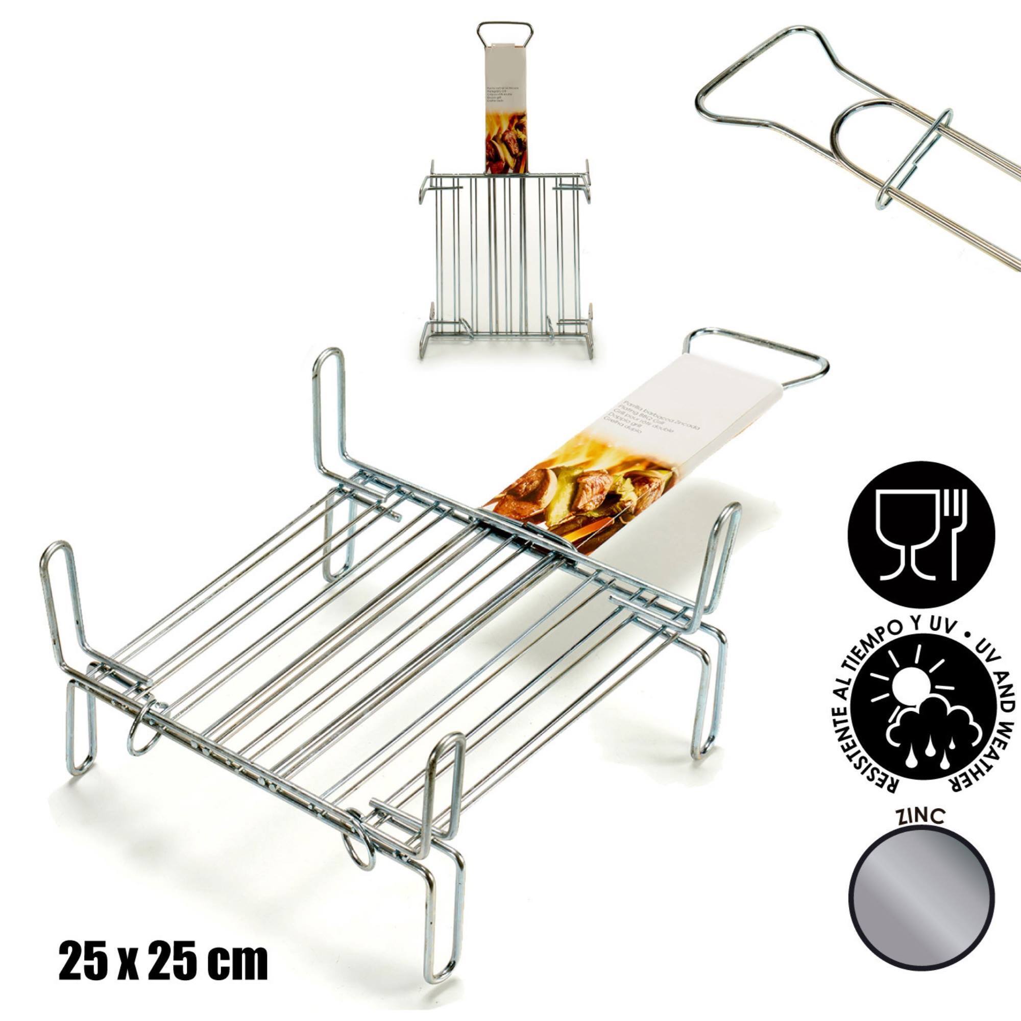 Parrilla doble zincada