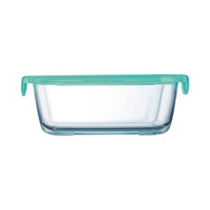Boîte de conservation rectangulaire hermétique 38 cl Keep'n Box + Couvercle Lagoon - Luminarc