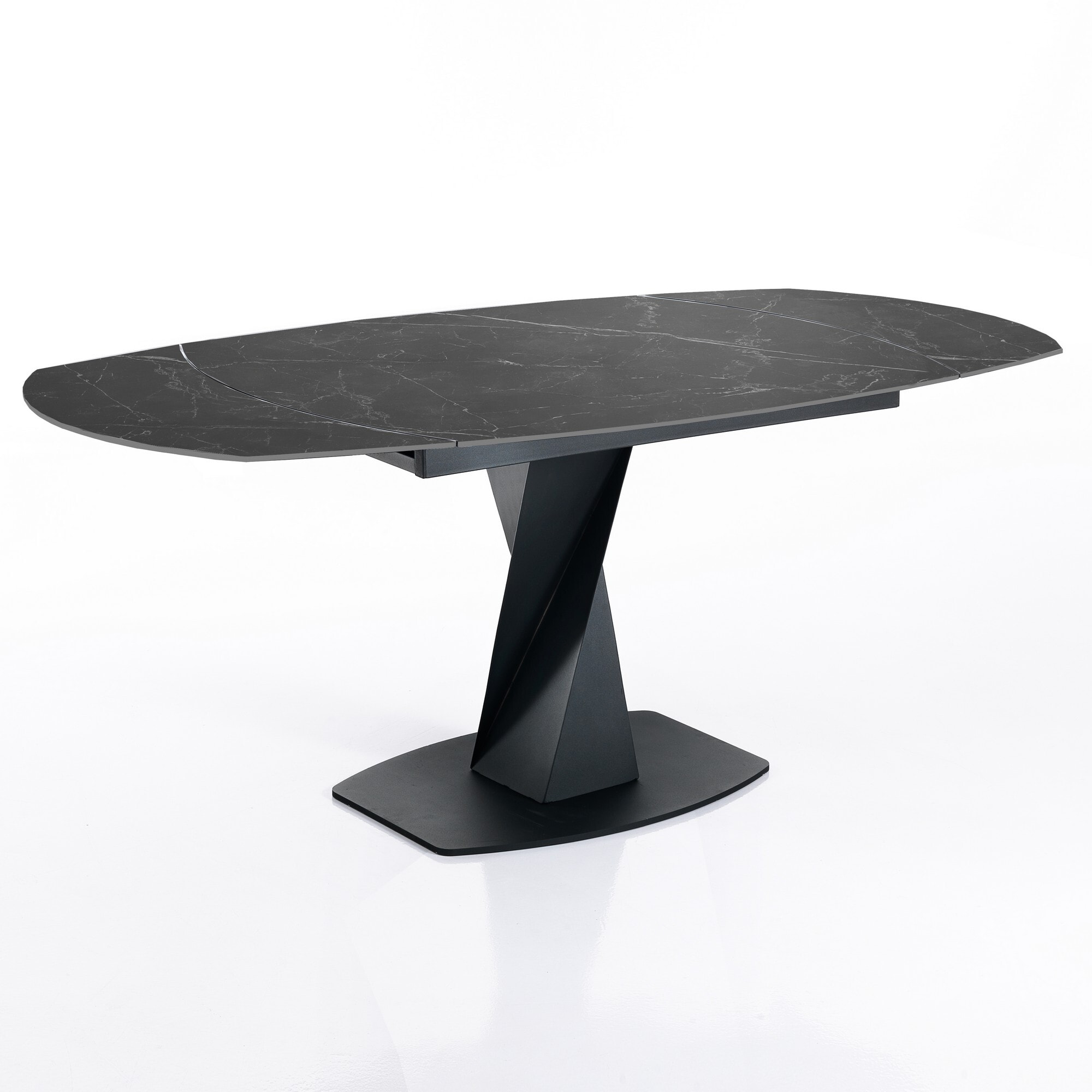 Tomasucci table extensible TWISTED BLACK MARBLE