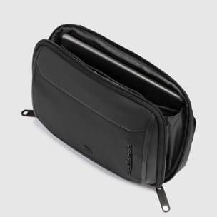 Piquadro Tracolla porta iPad®mini con tasca per AirPods®, schermata con protezione RFID