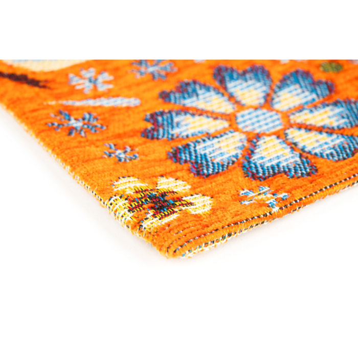 Tappeto Excelsa Mexican Flowers in poliestere 55x110 cm multicolore