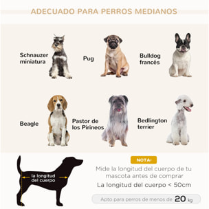 Sofá para Perros Medianos Cama Elevada para Perros con Patas de Madera Cama para Mascotas Carga 20 kg 82x54x36 cm Gris