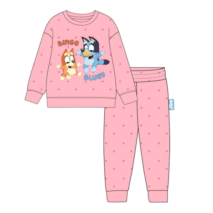 Conjunto cómodo y suave para niños de uso diario "Bluey"