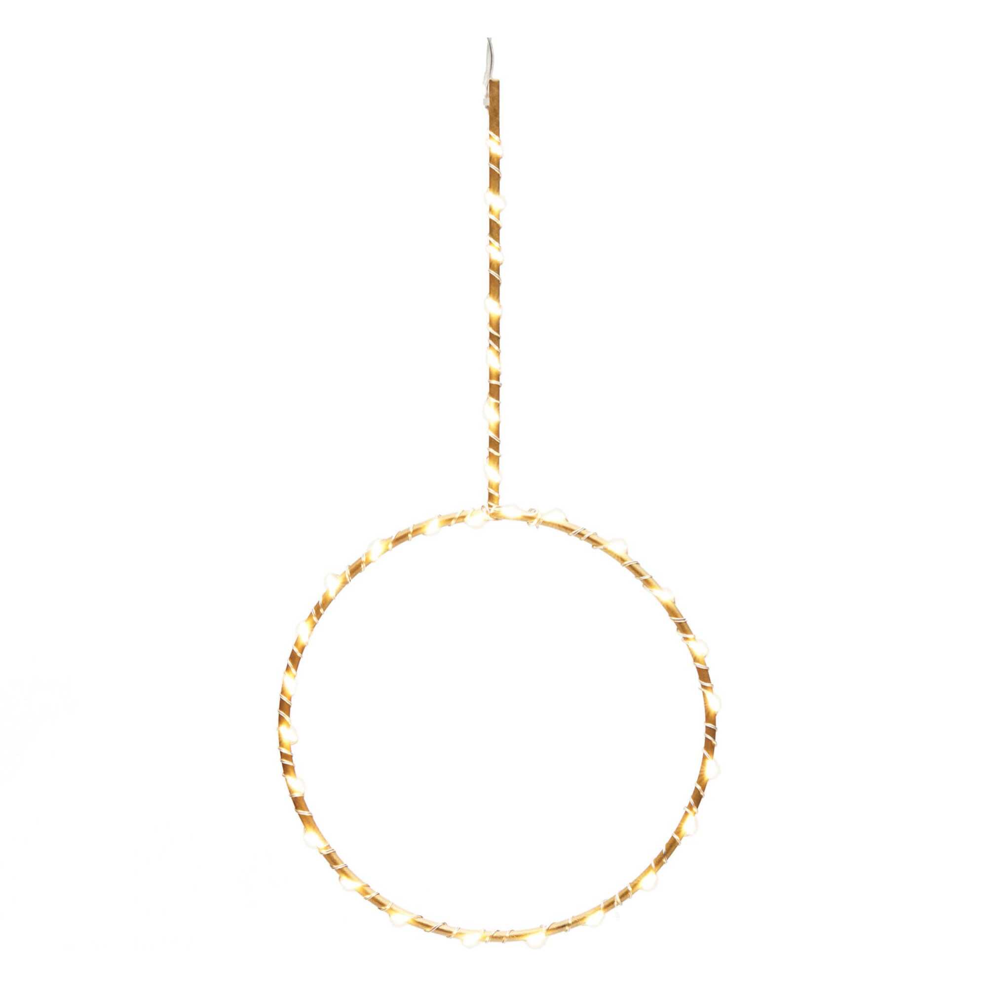 Kave Home - Anello luminoso Tamane in oro Ø 17 cm