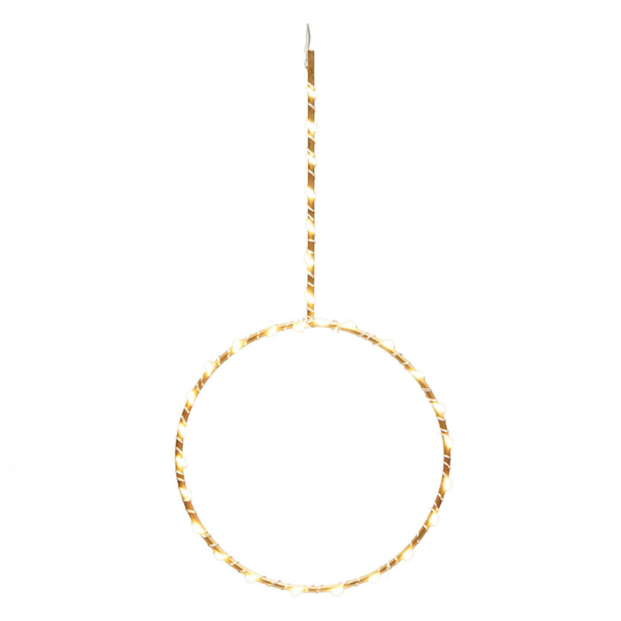 Kave Home - Anello luminoso Tamane in oro Ø 17 cm