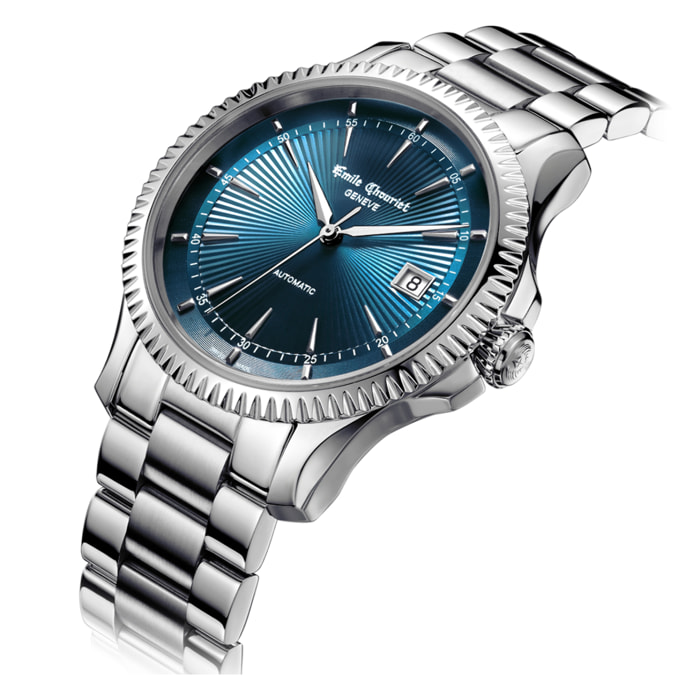 Reloj Emile Chouriet 08.1155.G.6.6.98.6 Hombre Analogico Automatico con Correa de Acero inoxidable