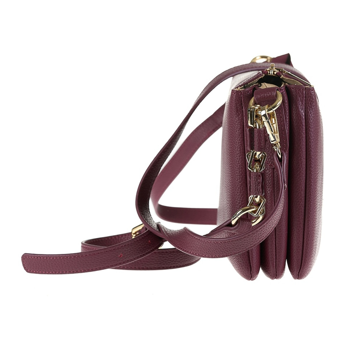 Borsa a spalla da donna Made in Italy - Modello Brunilde Lux - 100% pelle - 24.0 x 18.5 x 12.0 cm