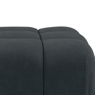 Ruby - pouf en velours texturé - Noir