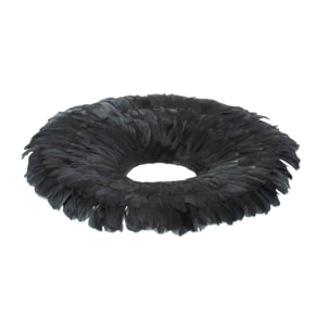 J-Line couronne Décorative - plumes - noir