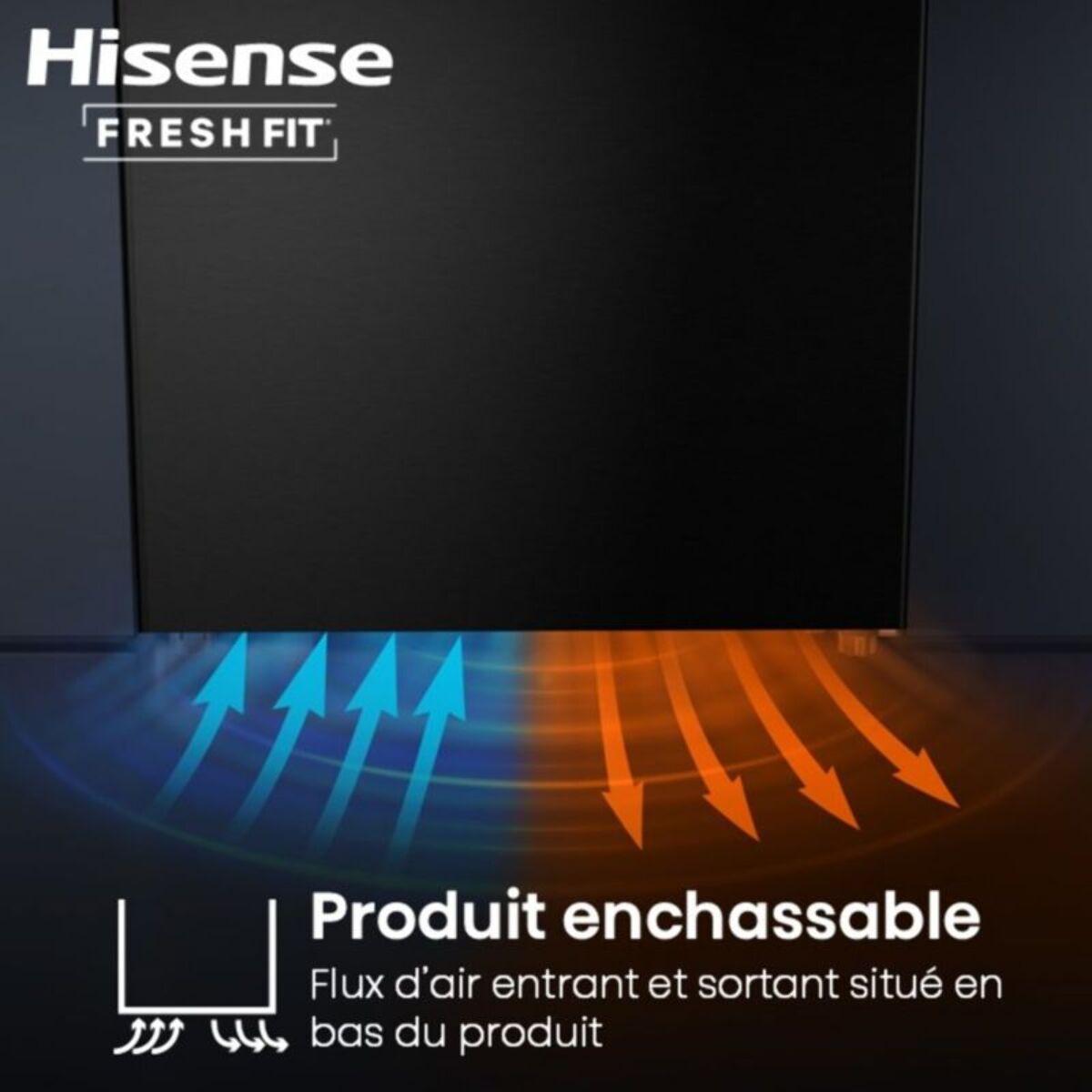 Réfrigérateur combiné HISENSE RB5K330GSFC freshfit