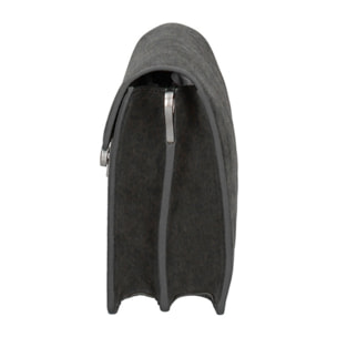 Borsa a tracolla da donna Made in Italy - Celeste Prime - Pelle scamosciata - 24.0 x 15.0 x 7.0 cm