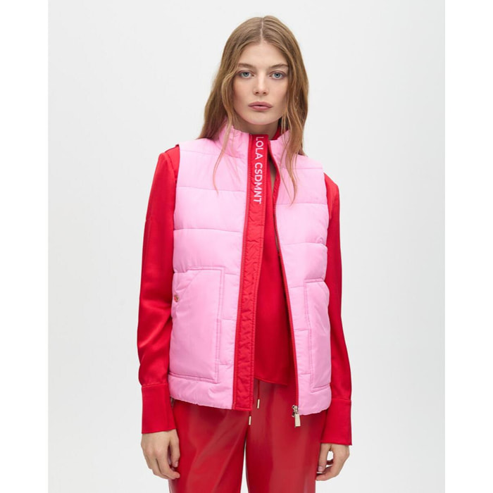 Gilet Corto Imbottito a Contrasti