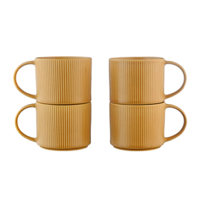 Mug SCANDI 50cl - 4 pièces - Ocre