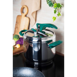 Pentola a Pressione 5 Litri Excelsa- Cook Color, Acciaio Argento
