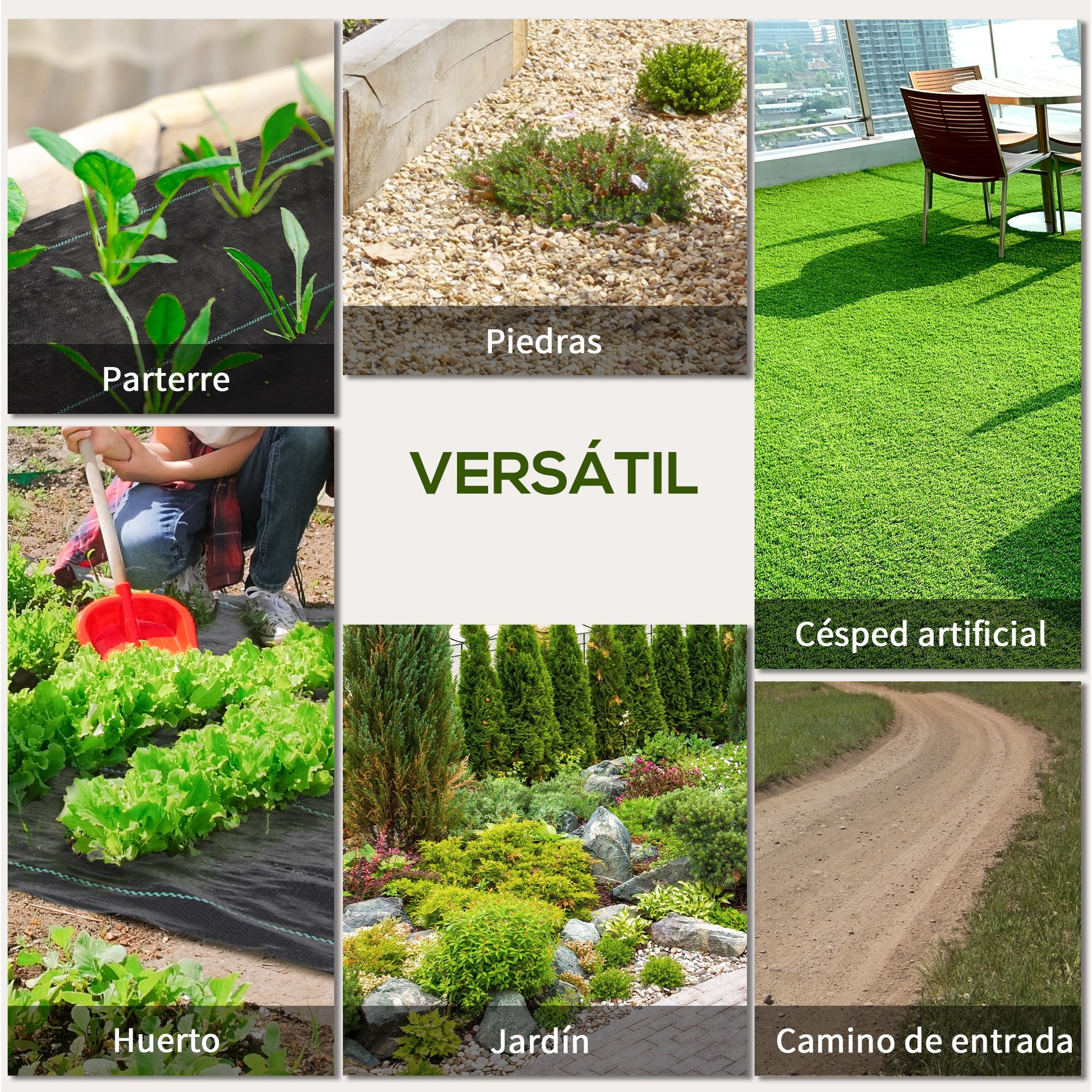 Malla Antihierbas Malla Antimaleza 2x25 m Malla Geotextil 60 g/m² para Control de Malezas y Malas Hierbas de Jardín Rollo de Malla Antimaleza Negro