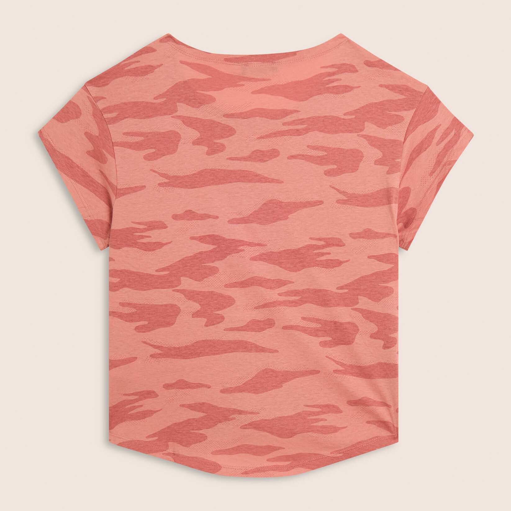 T-shirt camouflage con maniche ad aletta
