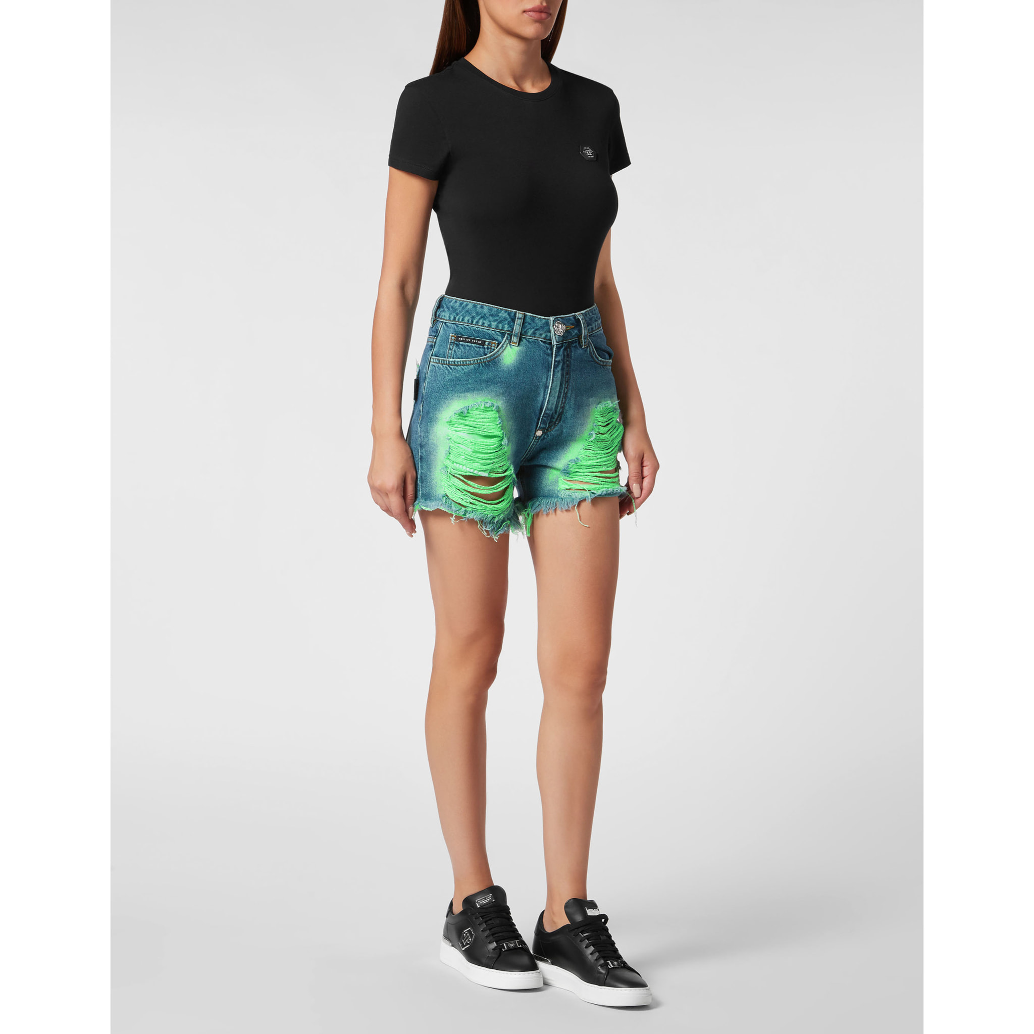 PHILIPP PLEIN Pantaloncini di jeans