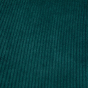 Fauteuil "Celeste" - vert jade - velours côtelé - pieds métal noir