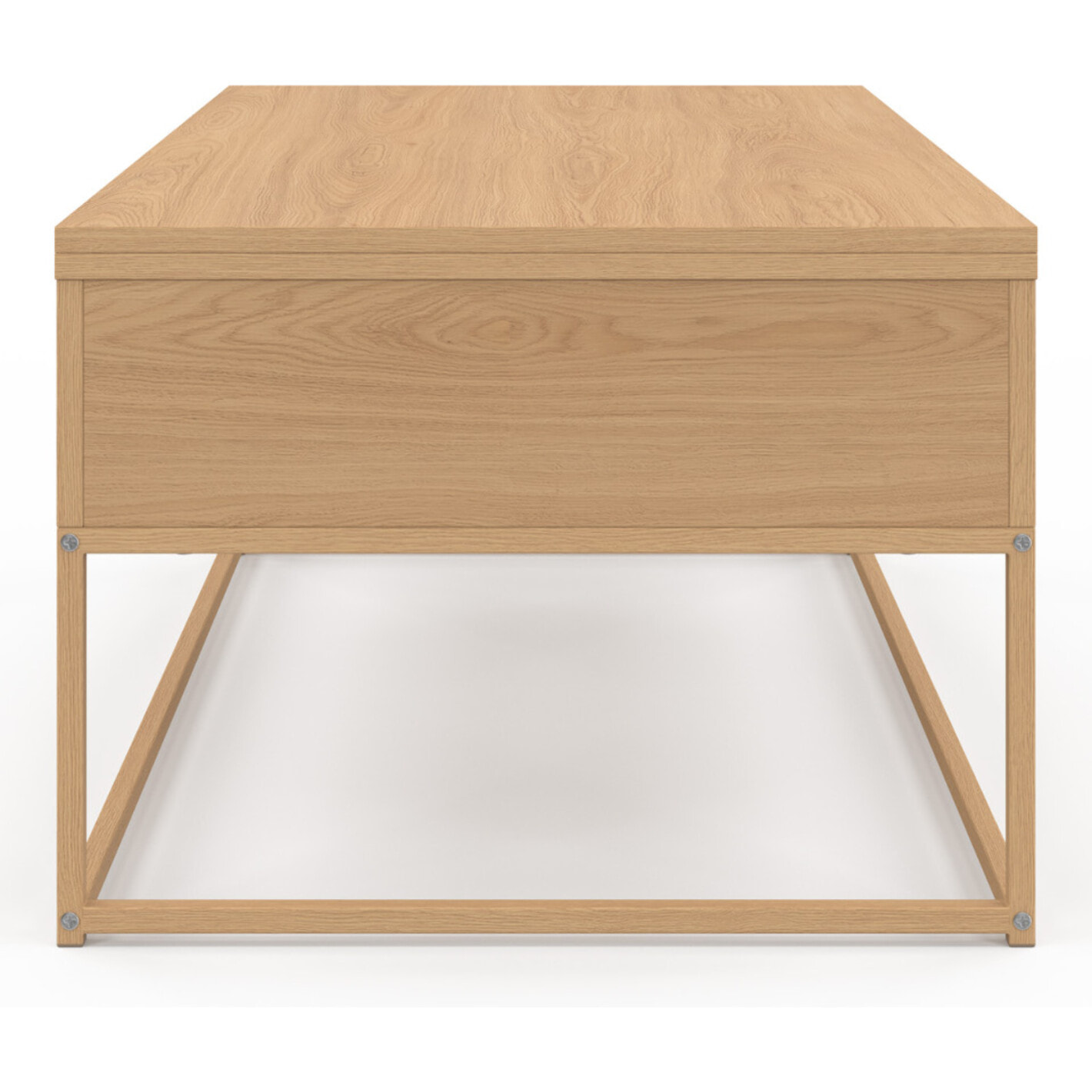 Table basse Memphis relevable et dépliante pieds effet bois