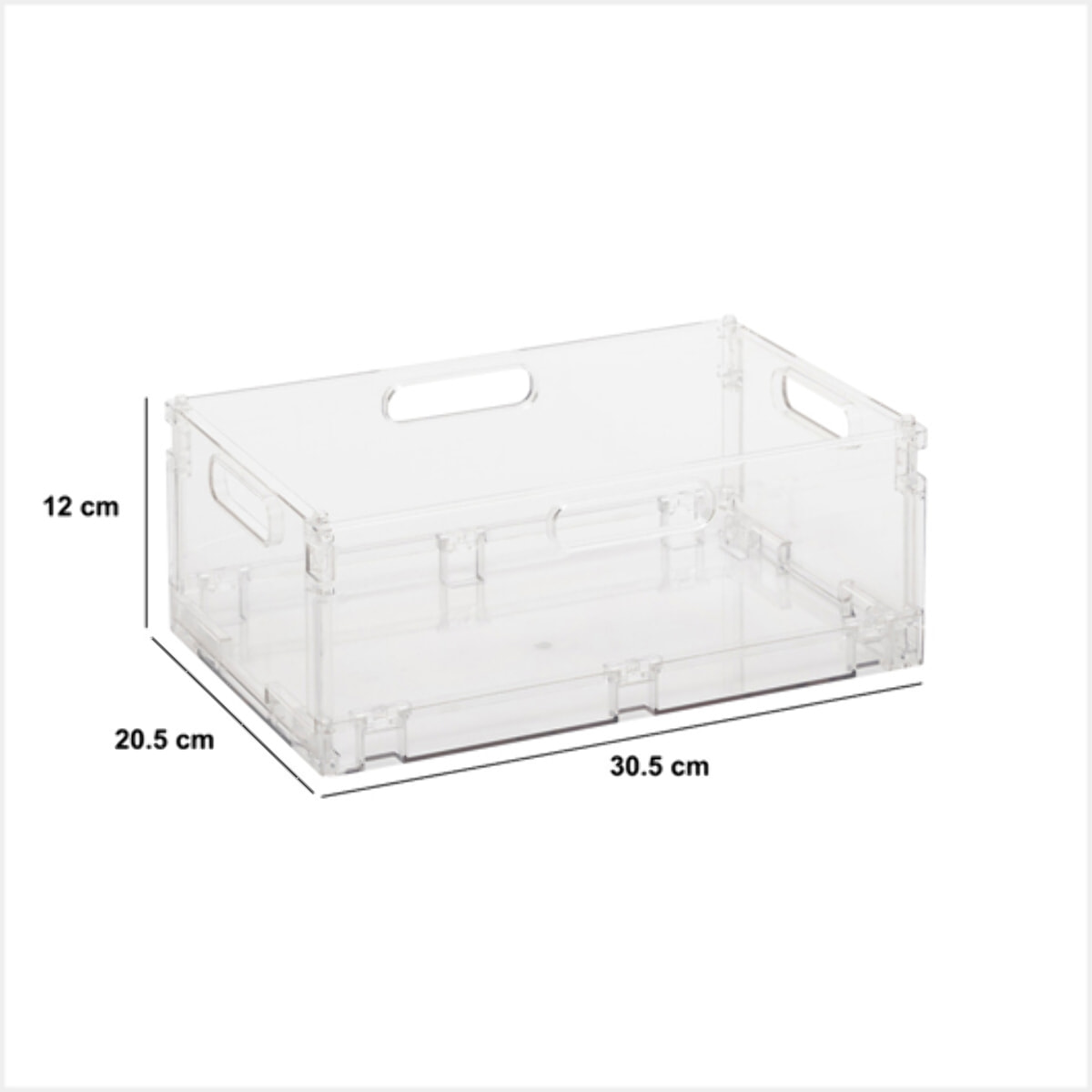 Boîte de rangement "Fold'n'Box" pliable et empilable 7,5L