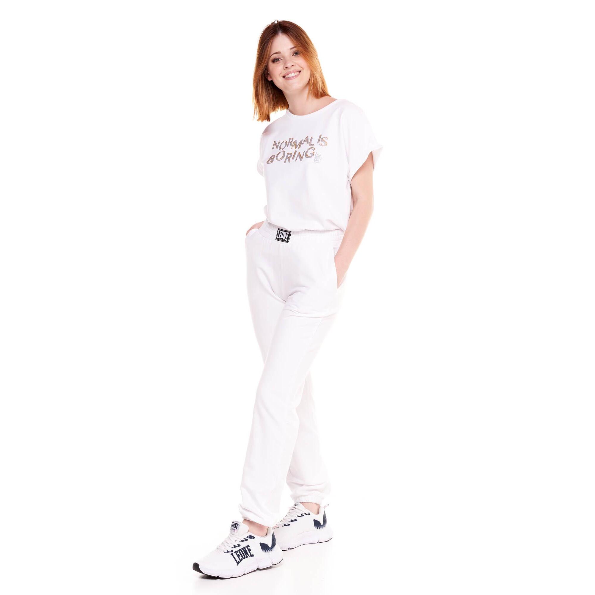 Pantalones deportivos para mujer en color oro y plata