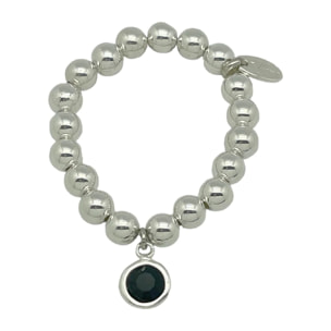 Pulsera eslastica cristal Sw negro