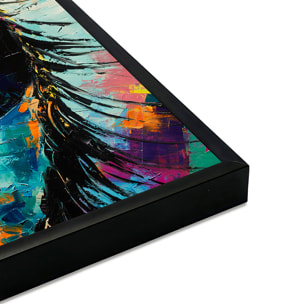 Affiche encadrée regard artistique abstrait Affiche + cadre en métal - Noir