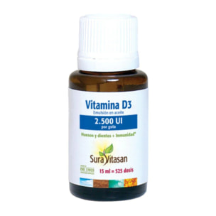 Vitamina D3 2.500 UI 15 ml SuraVitasan