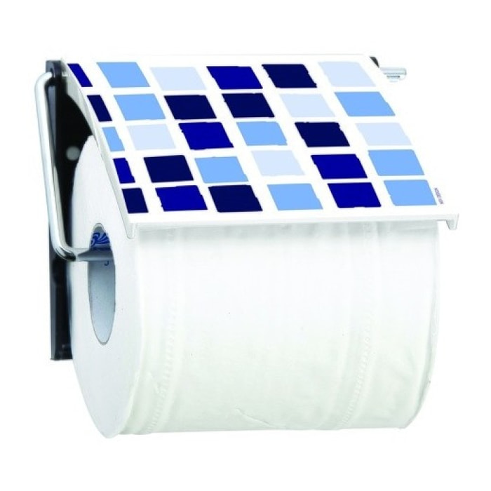 Porte rouleau papier wc Mural MOSAIKO Bleu MSV