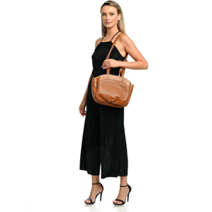Borsa a tracolla Anna Luchini Cammello