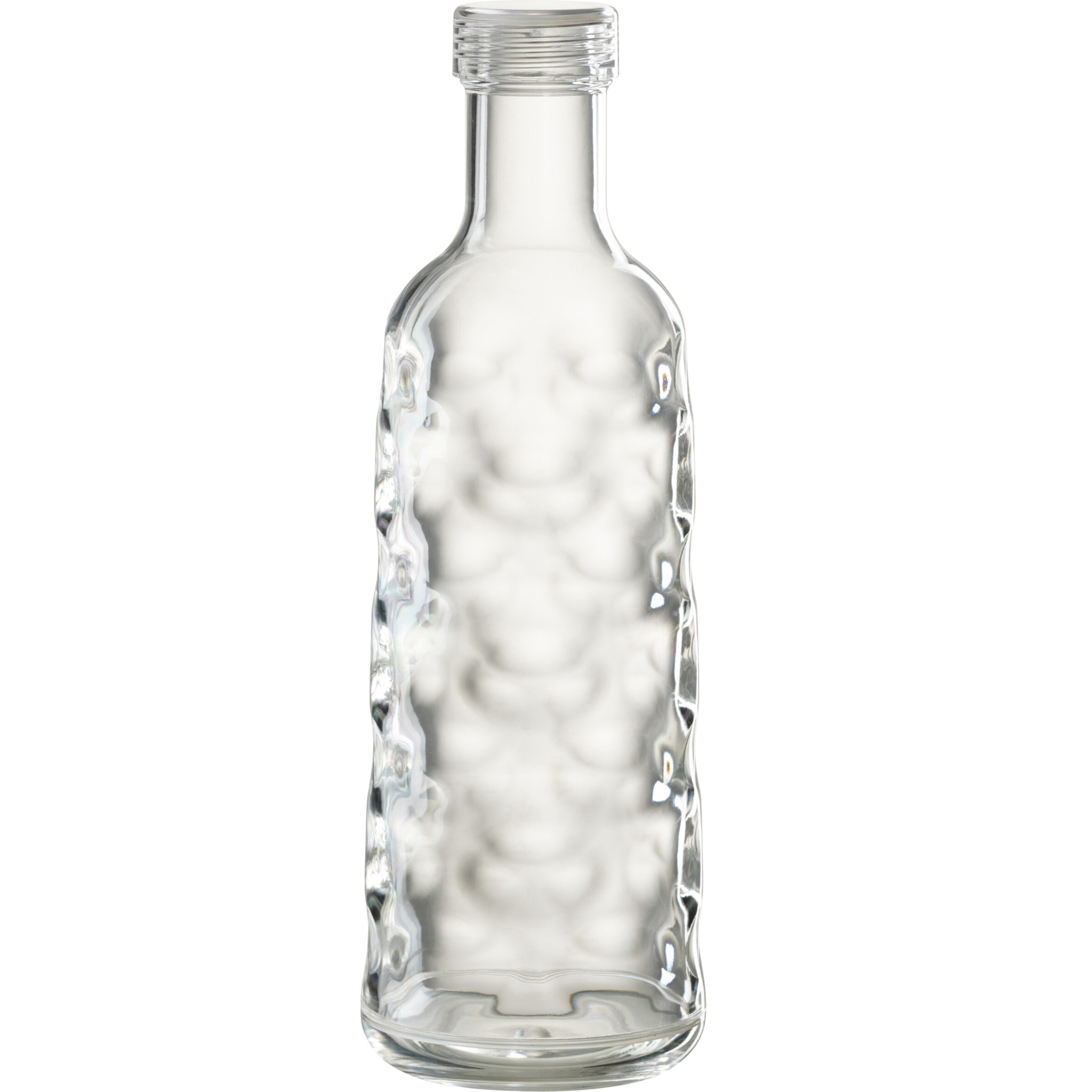 J-Line bouteille Martelée - boite cadeau - plastique - transparent