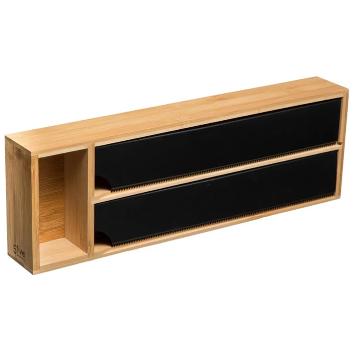 Dérouleur 2 compartiments Noir Black Bambou