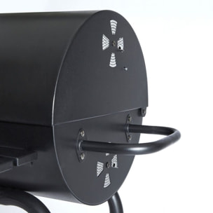 Barbecue charbon ESSENTIELB EBCA1 noir sur chariot, 62x35 cm