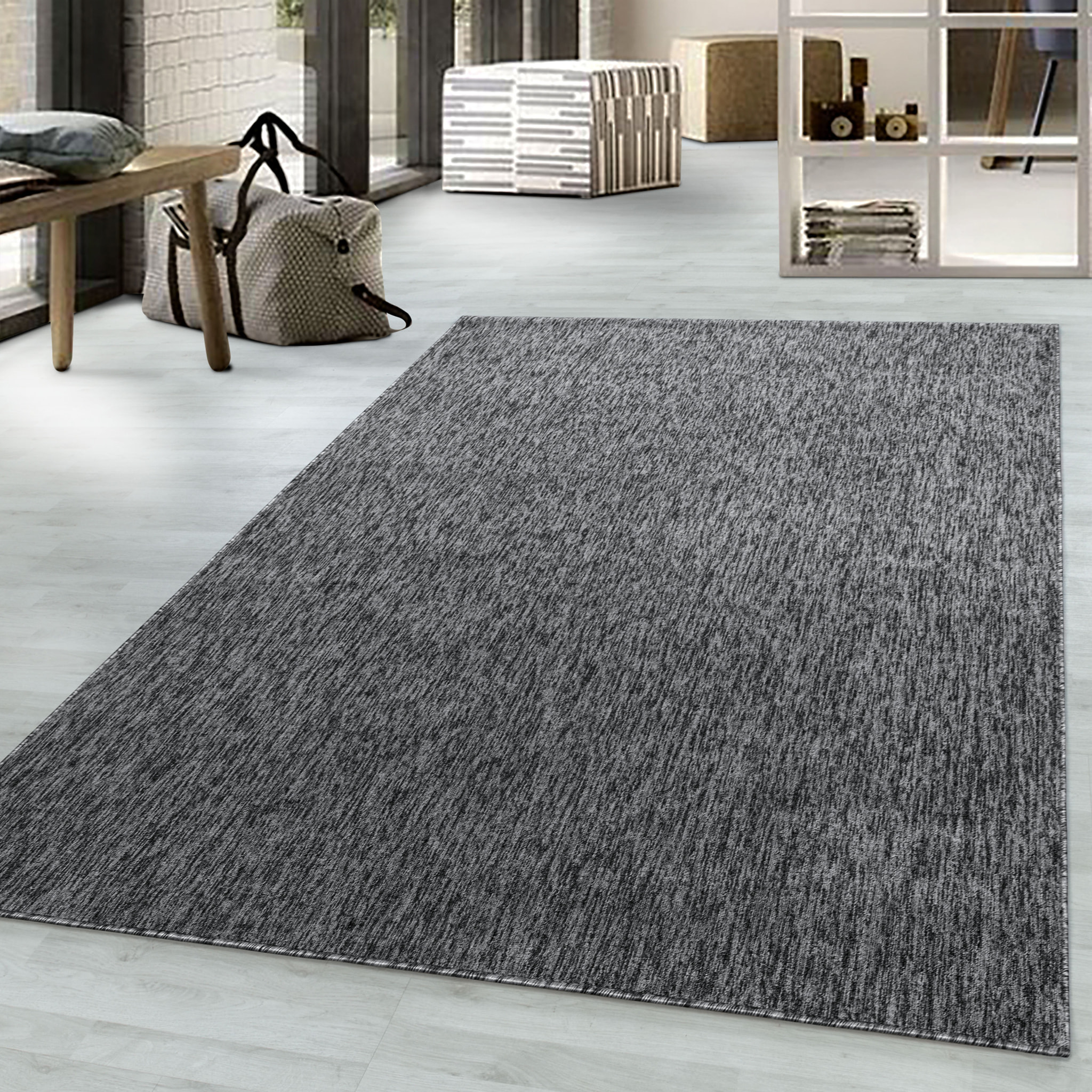 NADOR - Tapis de salon moderne Gris