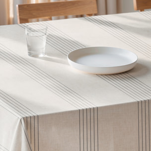 Nappe imprimée anti-tâches SANSA NATURAL