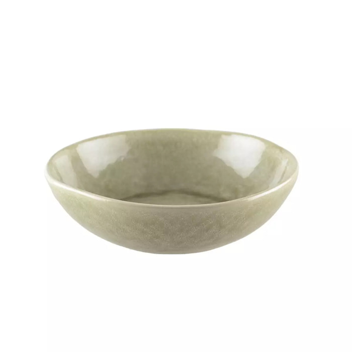 Lot de 6 ASSIETTE CREUSE VERTE 18.8CM