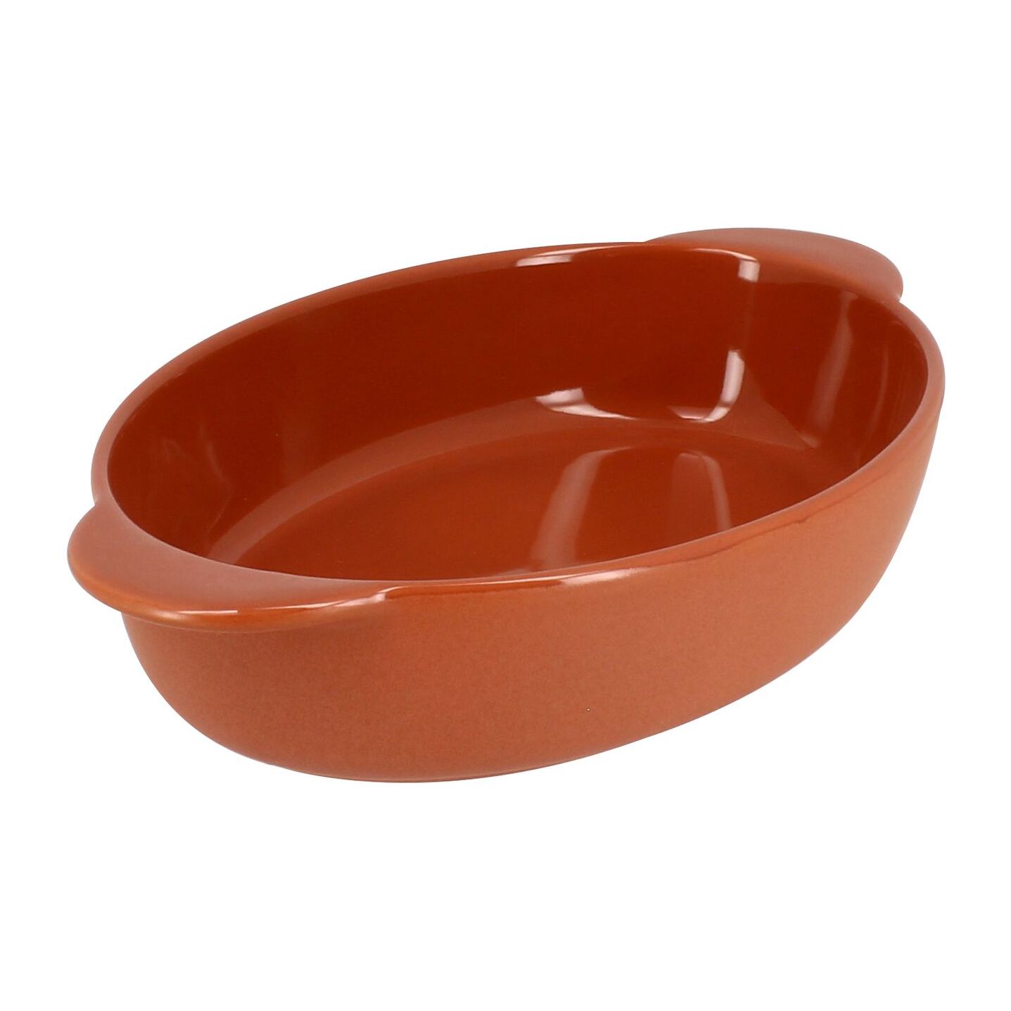 Plat à four ovale en grès terracotta OCTAVE