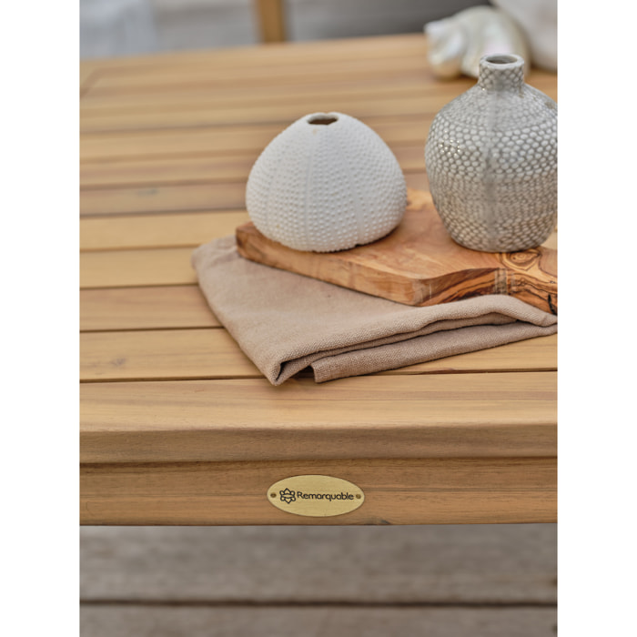 JORDA - Salon de jardin d'angle 5 places - Acacia