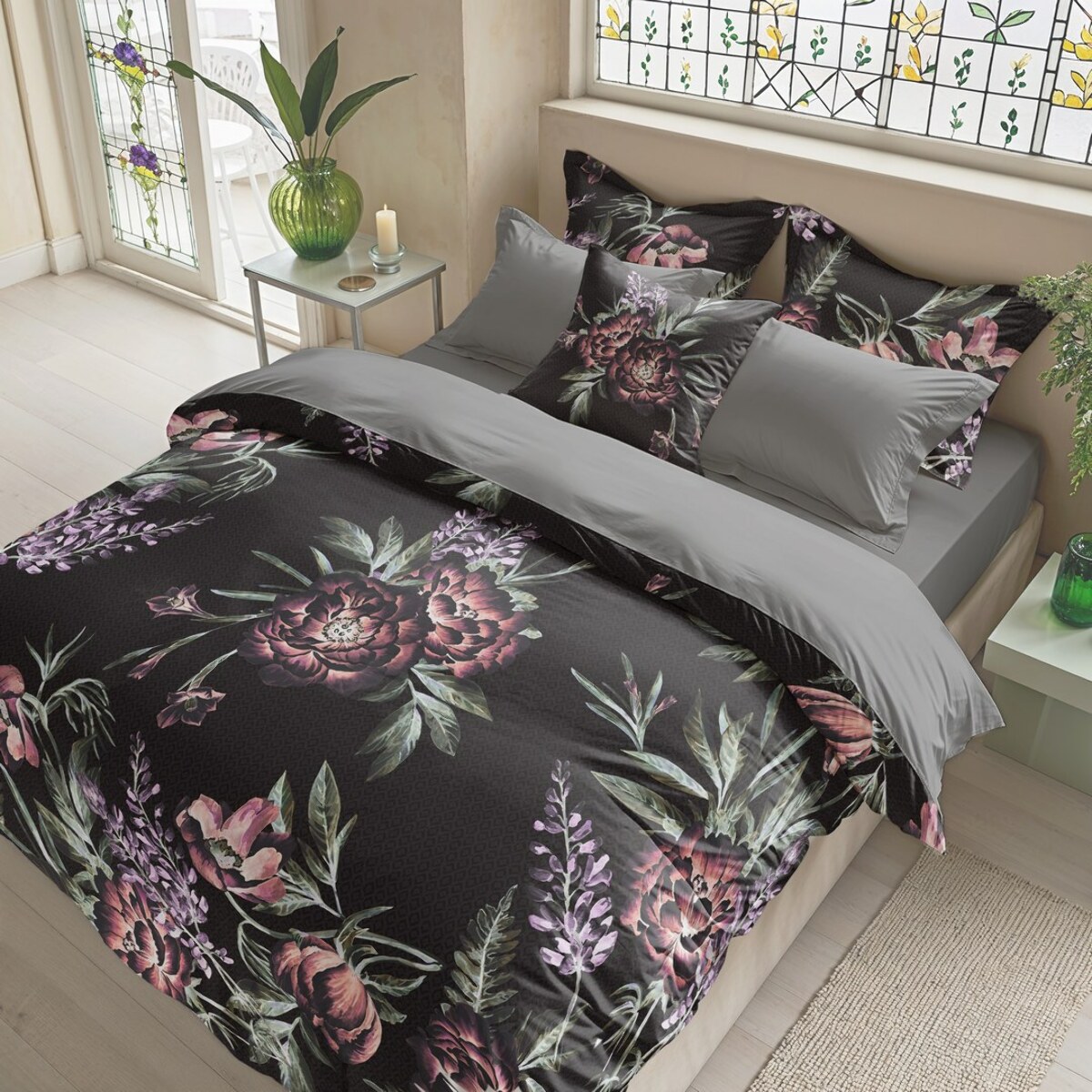 Housse de couette adaya noir