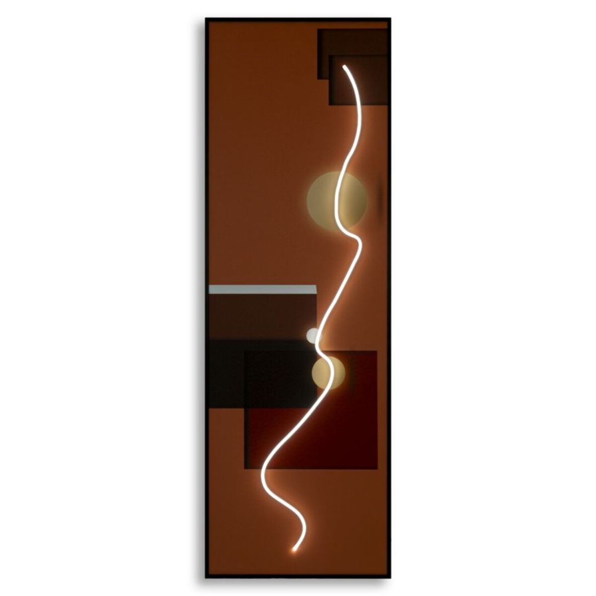 STAMPA C/LED SU TELA ABSTRACT CM 150X3,5X50