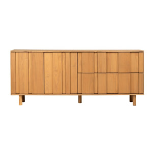 Buffet Sandoli -bois massif d'araucaria-couleur nogal 180 x 75 x 45 cm