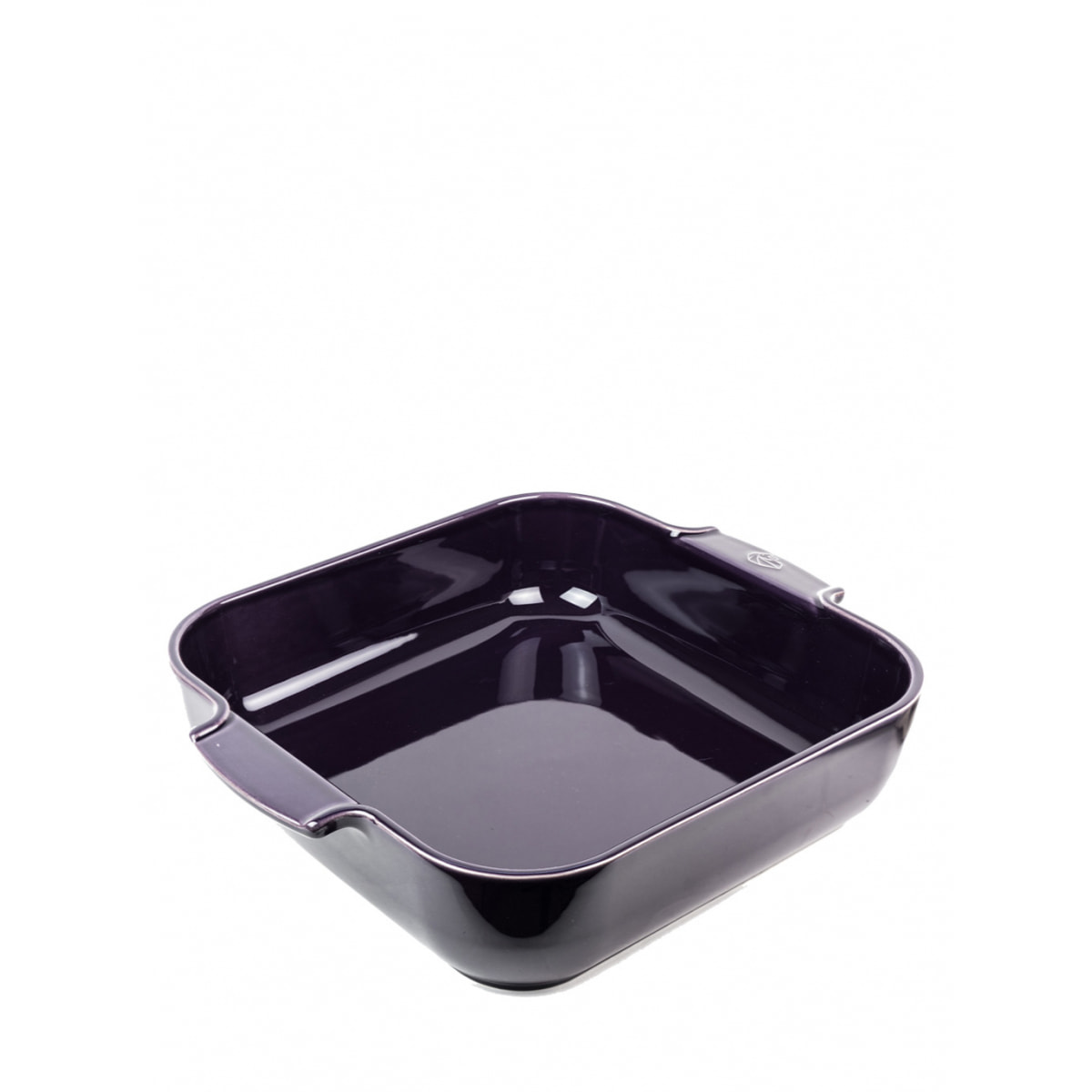 Plat four céramique carré aubergine 36 cm - 14' Appolia