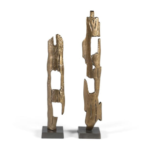 SET DE 2 ESCULTURAS - 68x12x12cm