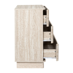 Commode - HOME DECO FACTORY - Pietra - 3 Tiroirs - Multicolore