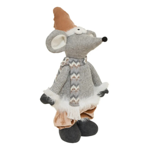 Personnage de Noël forêt télescopique H. 130 cm