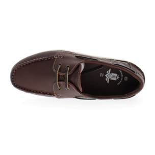 Armata di Mare Scarpe Uomo Mocassini da Barca in Vera Pelle Comfort AMU SS23F390 Burgundy