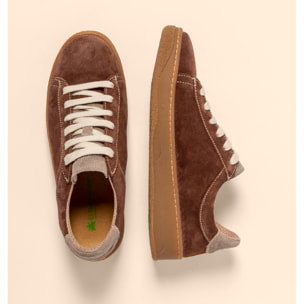 Zapatos N5848 SILK SUEDE CHOCOLATE/ GEO color Chocolate