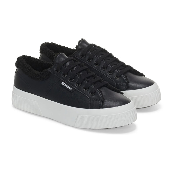 Superga - Zapatos de mujer Mujer Negro - 2740 PLATFORM VEGAN MATERIAL